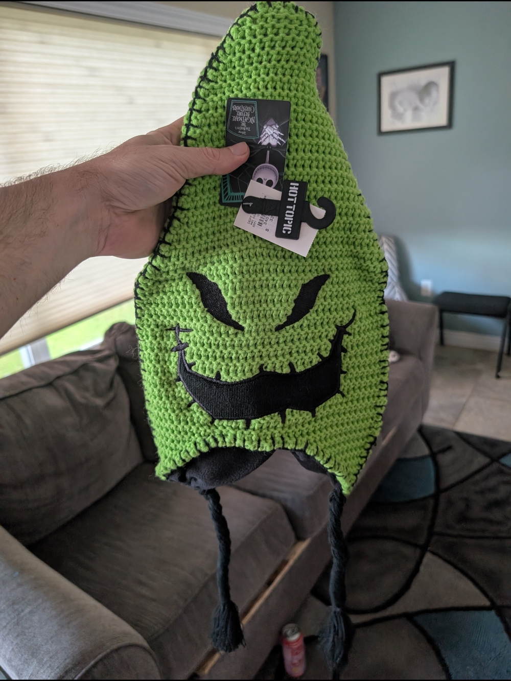 The Nightmare Before Christmas Oogie Boogie Knit Tassel Beanie